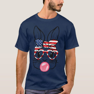 T-shirt Jote Face Bunny Avec Bubblegum Bun American Drapea