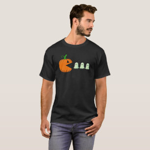 T-shirt Jote Halloween Citrouille Mange Ghosts Funny Gamer
