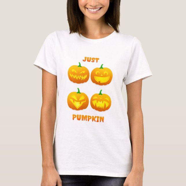 T-shirt Jote Halloween Funny Jack-o'-lantern Citrouille (Devant)