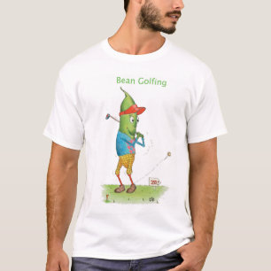 T-shirt jouant au golf d'haricot