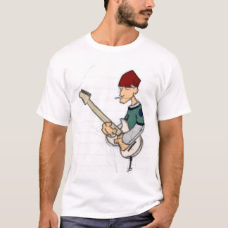 T-shirt jouant la guitare encore