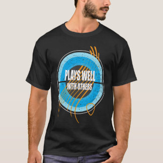 T-shirt Joue bien avec les autres Guitare en détresse Abst