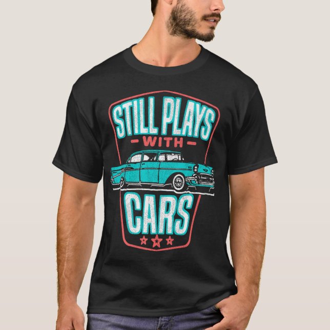 T-shirt Joue Toujours Avec Voitures Classic '57 Automobile (Devant)