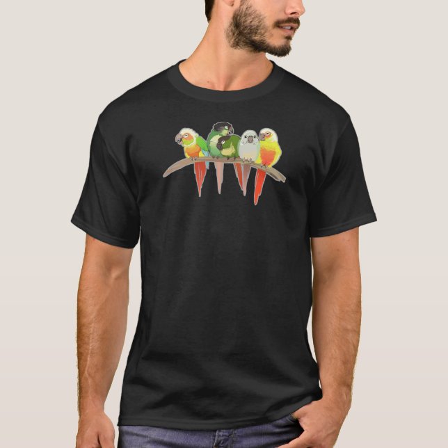 T-shirt Joue verte Conures (Devant)
