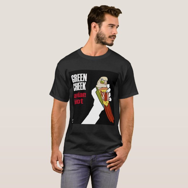 T-shirt Joue verte : Idiot aviaire (ananas) (Devant entier)