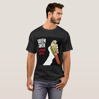 T-shirt Joue verte : Idiot aviaire (cannelle)