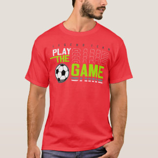 T-shirt jouer au jeu sport typographie graphique vintage