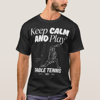 T-shirt Jouer au Ping Pong