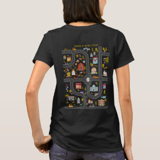 T-shirt Jouer aux voitures sur le dos de maman, les enfant