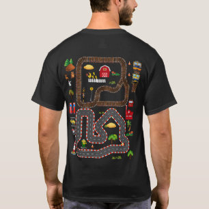 T-shirt Jouer aux voitures sur le dos de papa Mat Road Voi