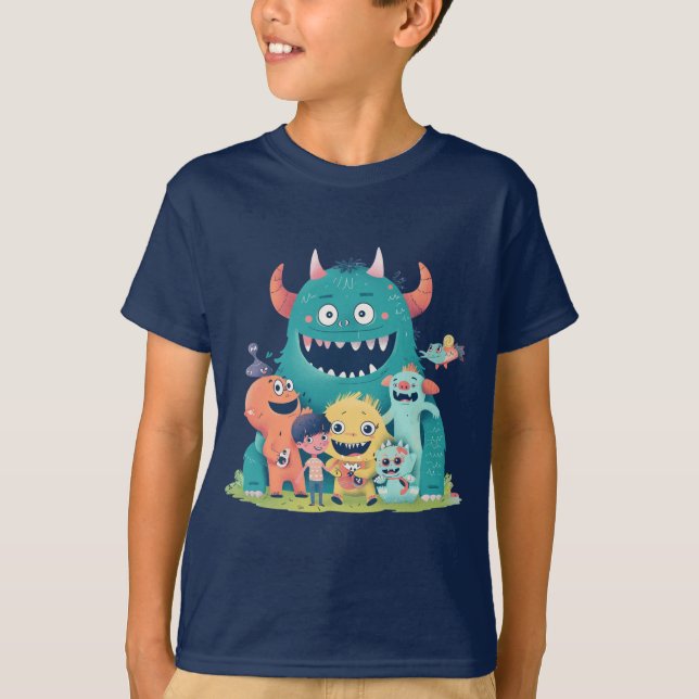 T-shirt Jouer avec des monstres (Devant)
