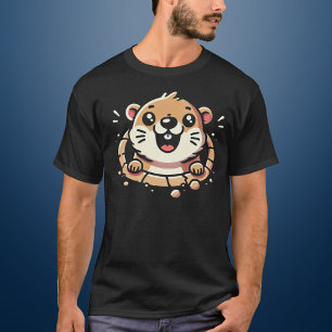 T-shirt Jouer Cartoon Groundhog
