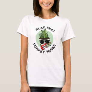 T-shirt Jouer Ce Puzzle Plante Drôle De Musique Fern