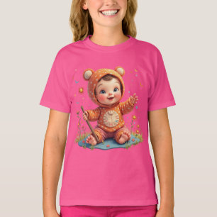 T-Shirt Jouer Conception De Caractère Pour Les Enf