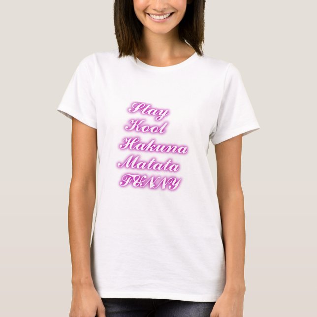 T-shirt Jouer Cool Hakuna Matata .png (Devant)