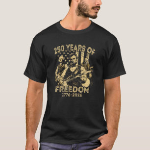T-shirt Jouer de la guitare 4 juillet 250e anniversaire