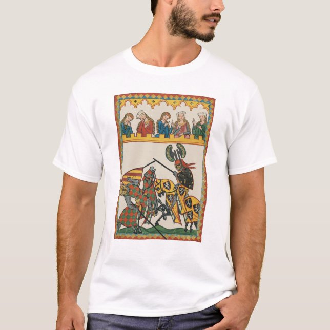 T-shirt Jouer Des Chevaliers À Un Tournoi (Devant)