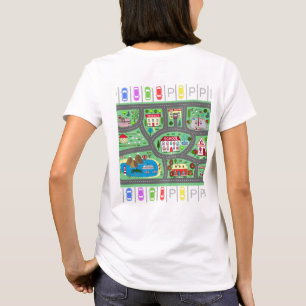 T-shirt Jouer la course de voiture sur le dos de maman