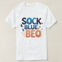 Jouer SOCK BLUE LIT Typographie moderne Art