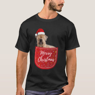 T-shirt Jouer Terrier chien de Noël dans votre poche