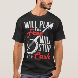 T-shirt Jouera gratuitement s'arrêtera pour Cash Banjo