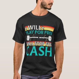 T-shirt Jouera gratuitement s'arrêtera pour Cash Street
