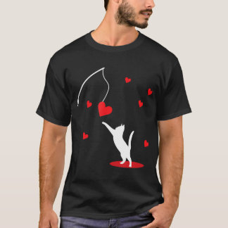 T-shirt Jouet De Chat Saint-Valentin Pour Elle Ou Pour Lui
