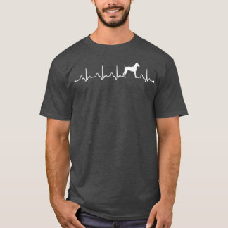 T-shirt Jouet de Terrier Chien Heartbeat EKG Funny Chien M
