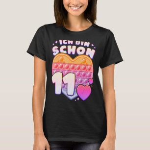 T-shirt Jouet Fidget pop it coeur pour les filles 11e anni