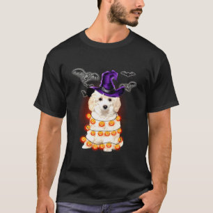 T-shirt Jouet Poodle Chien Light Citrouille Drôle Hallowee