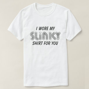 T-shirt Jouet Slinky vieille école drôle noir et blanc