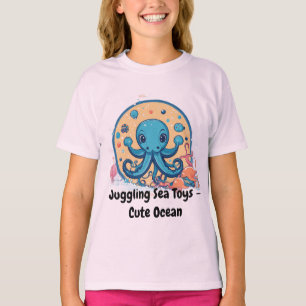T-shirt Jouets de mer minimalistes pour bébé à jongler ave