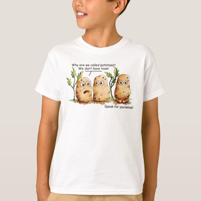 T-shirt Jouets de pomme de terre cuites Funny Potato Pun B (Devant)