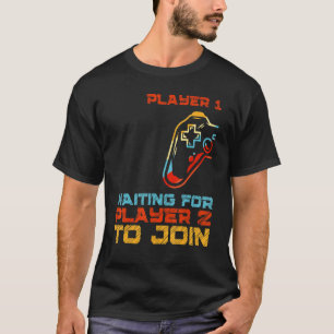 T-shirt Joueur 1 Et Joueur 2 Père Fils Jeu Filles Jeu