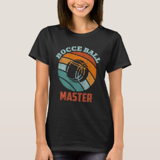 T-shirt Joueur à balle rétro Bocce Master Bocce