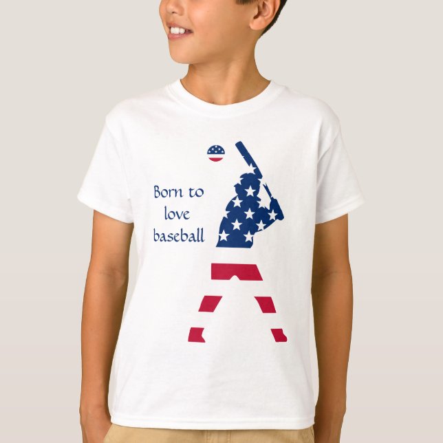 T-shirt Joueur américain de baseball (Devant)