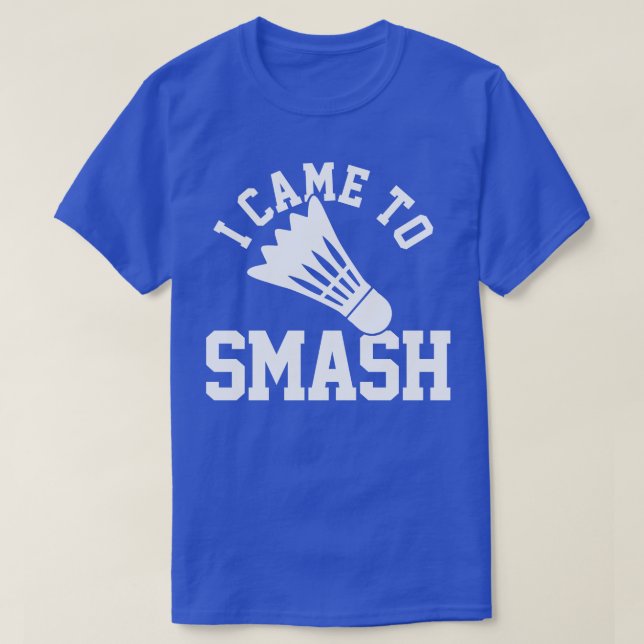 T-shirt Joueur Badminton Shuttlecock (Design devant)