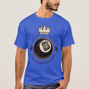 T-shirt Joueur Billard 8 Balles Retro Pool