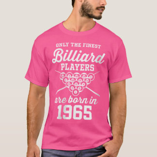 T-shirt Joueur Billard Et Billard De 58 Ans 1965 58E