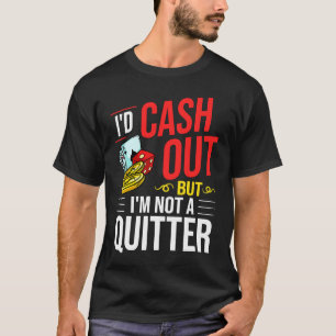 T-shirt Joueur Casino Machine à fente Jeu Chips Cartes Jou