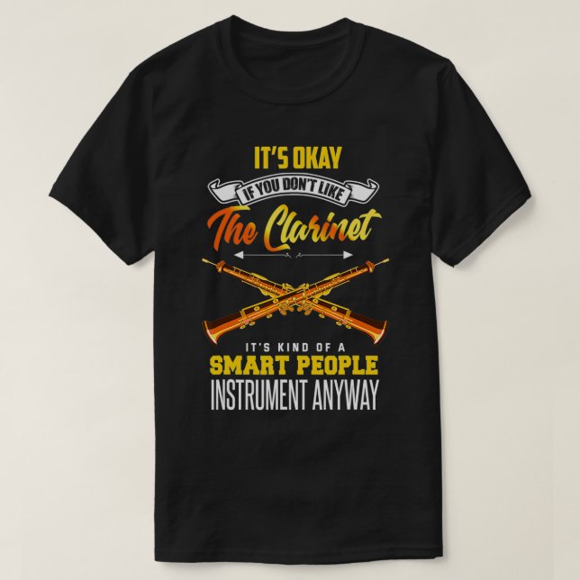 T-shirt Joueur Clarinet Drôle Clarinetist (Design devant)