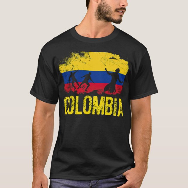 T-shirt Joueur colombien de football (Devant)