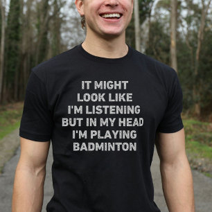 T-shirt Joueur de badminton amusant