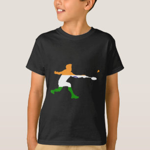T-shirt Joueur de badminton homme avec raquette et volant