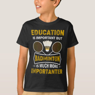 T-shirt Joueur de Badminton Navette de Badminton Lover