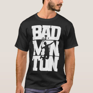 T-shirt Joueur de badminton Shuttle Birdie Badminton