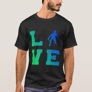 T-shirt Joueur de badminton Shuttle Squash Badminton mascu