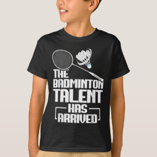 T-shirt Joueur de badminton talentueux en shuttle de match