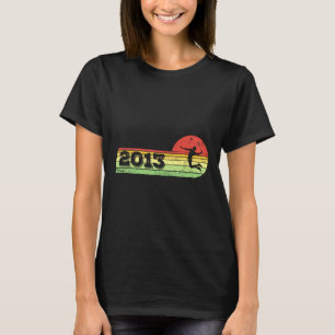 T-shirt Joueur de badminton Vintage 2013 Birthday Shuttle