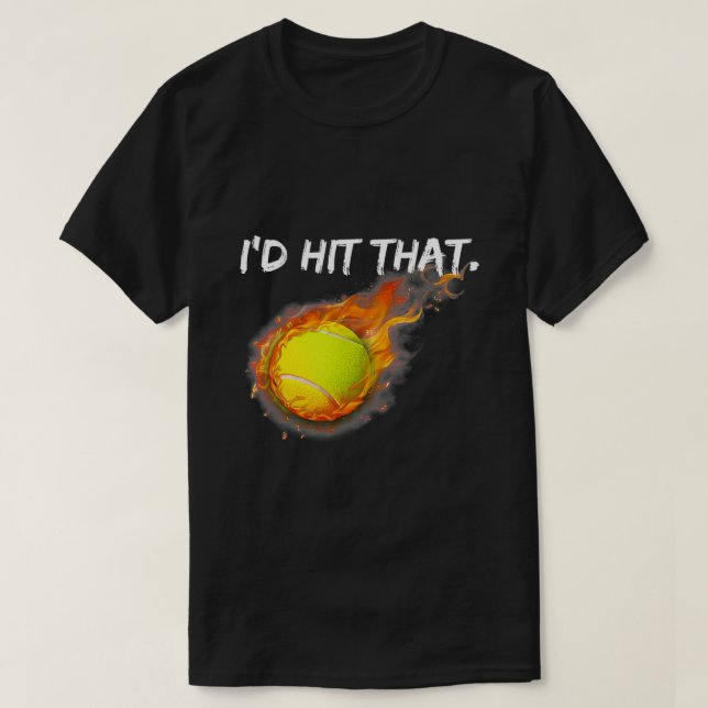 T-shirt Joueur De Ball Tennis, J'Ai Touché Ce Tennis (Design devant)